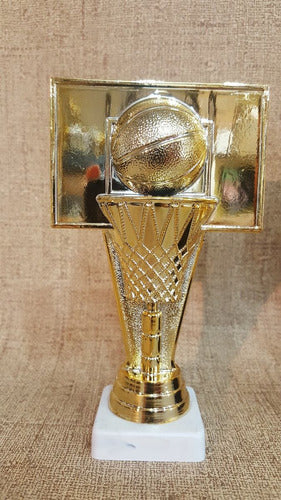 CABPremiaciones Set X5 Trofeo Plástico Basket Básquet Tablero 14cm Souvenir 1