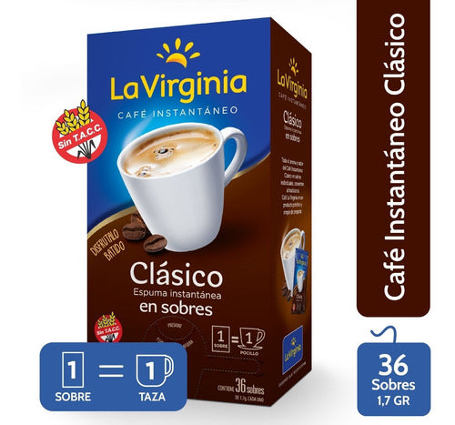 Cafe En Saquitos La Virginia Instantaneo 1,7 Gr Caja 36 Un 0