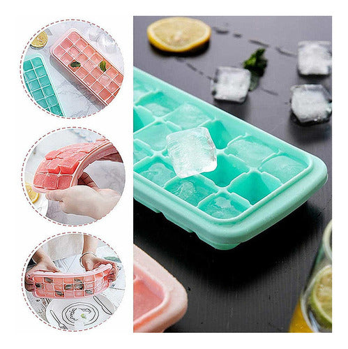 Michaels Silicone Ice Tray with Lid - 24 Ice Cubes 3