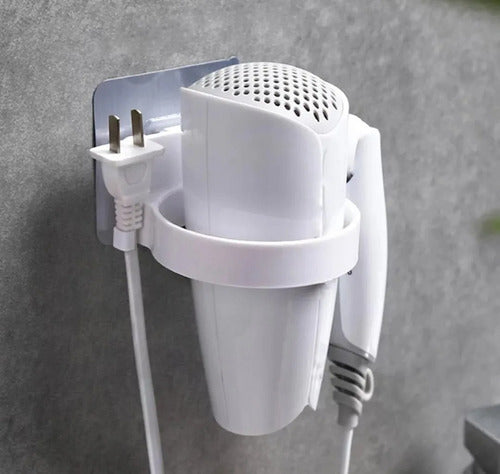 Milenium Adhesive Wall Hair Dryer Holder - Super Resistant Support 2