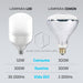 Bundle of 5 50W LED Industrial High Power Bulbs E27/E40 Socket 13