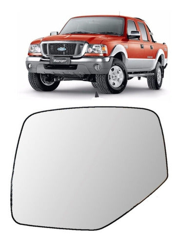 Ford Original Curved Glass Mirror for Ranger 2004 to 2009 Left Side 0