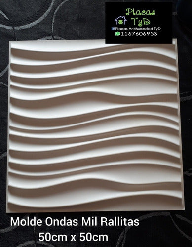 Rubber Mold Mil Rallitas of 50x50 for Anti-Humidity Plates 3