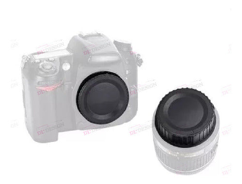 Compatible Nikon Body and Lens Rear Cap Kit 2