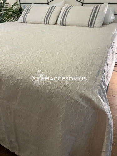 Lightweight Rustic Summer Jacquard Bedspread for 1 Place to Twin Beds 25