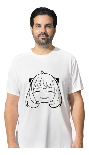 Tienda CHIELLA Remera Blanca Anya - Spy X Family - Short Sleeve Unisex Anime 0