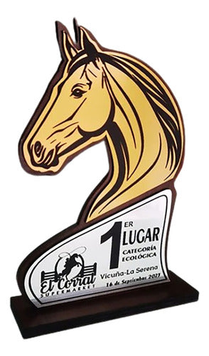 Trofeo De Equitación Personalizado 0