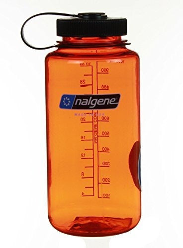 Nalgene 32oz Widemouth Botella (naranja C / Negro Cap, 1 Qt) 0