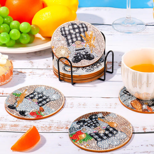 Xefinal Diamond Painting Coaster Set - 8 Pcs. Design 13 3