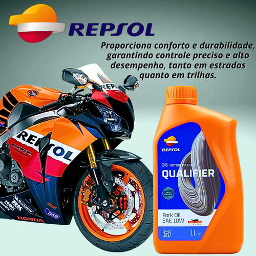 Óleo Bengala Suspensão Moto Fork Oil Sae 10w Repsol Sintetic 1