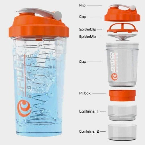 Opaa! Botella Mezcladora Spider Vaso Shaker Proteína 3 En 1 3