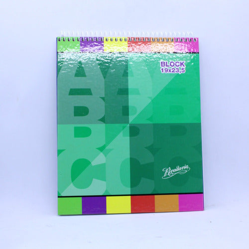 Rivadavia Block ABC 19x23.5 Spiral Bound 50 Sheets Estrada 1