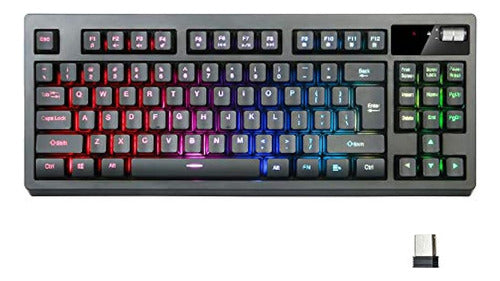 Zjfksdyx Wireless Gaming Keyboard RGB Rechargeable 0