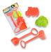 Duravit Medium Beach Toy Set with Shovel, Rake, and 2 Molds - Model 535 0