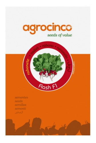 100g De Sementes De Rabanete Flash F1 Agrocinco 0