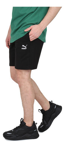 Puma Short Urbano Classics Logo Men in Black | Moov 1