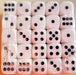 Generic 19 Mm White Urea Dice with Low Relief Dots - 100 Units 2