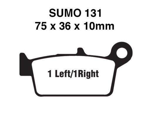 Sumo 185/131 Pastillas Freno D+t Suzuki Drz 400 (2000-2007) 3