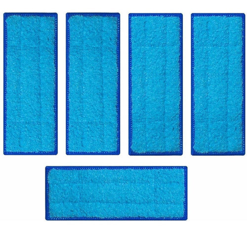 BESKIT 5 Packs Washable Wet Mopping Pads Compatible With IRobot Braava Jet 240 241 0