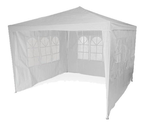 Exahome Gazebo 4x3 Waterproof with Windows and 3 Walls 0