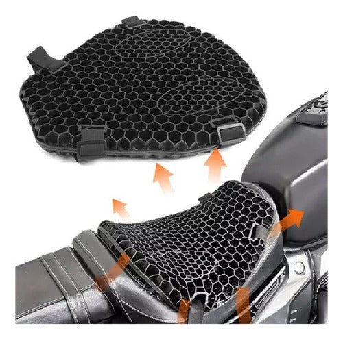 Almohadón Asiento Gel Moto Ortopéd Viscoelástico Comodo Env 1