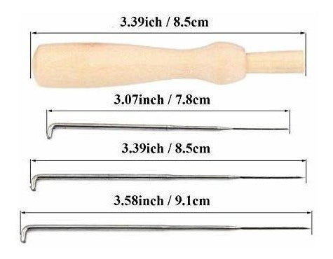 Phinus 30 Agujas Para Fieltro 3 Calibres 40/38/36 10c/u 2