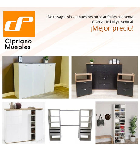 Cipriano Muebles Zapatero Organizador Botinero Mueble Apilable Pack X 2 6