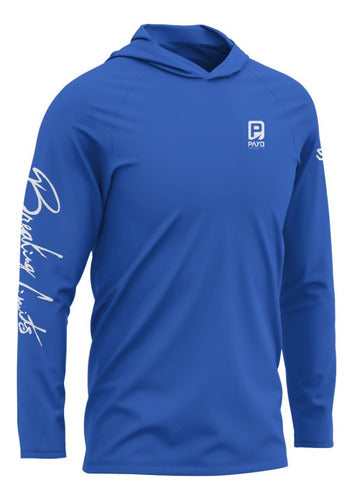 Payo Quick Dry Fishing Shirt with Hood UV 40 Blue 0