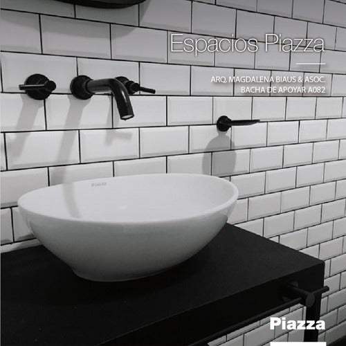 Premium Piazza A082 Washbasin Kit with Click Clack Drain Stopper 2