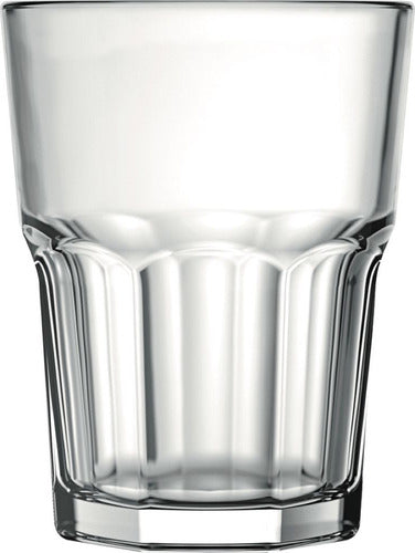 Juego 6 Vasos Vidrio Agua Soda 200ml Alto 9cm Bristol Nadir 0