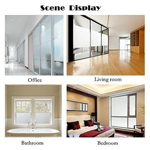 Bloss Etched Privacy Window Film Decorativo Autoadhesivo Vid 4