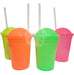 Set of 20 Neon Colors Milkshake Cups 1