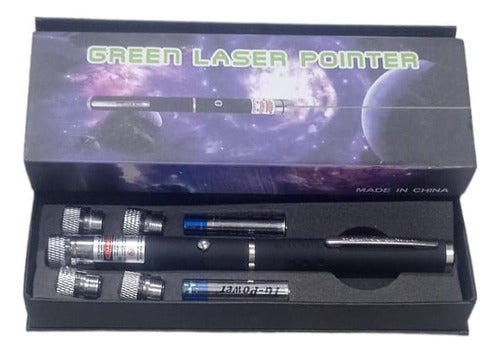 Generic Puntero Laser Verde 5mw + 5 Punto De Efectos Color Negro 0