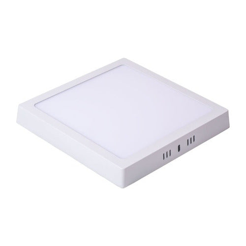 Candela Panel Plafón Led 12W Superficial Cuadrado Luz Calida 0