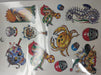 Temporary Self-Adhesive Tattoos Variety Pack 6 Sheets 110