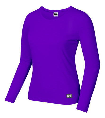 Pack of 2 Women's Long-Sleeve Thermal T-Shirts First Skin by G6 2