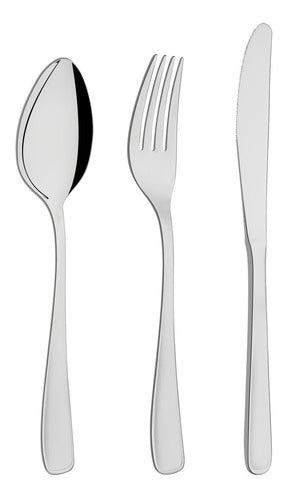 Set 24 Stainless Steel Cutlery Tramontina Continental Samihome 0