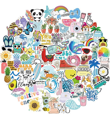 Bekayshad Vinyl Stickers for Kids and Teens, 100 Pcs 0