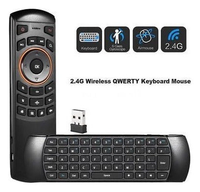 Teclado Inalámbrico Air Mouse 2.4G 6 Ejes Mando Para Mini PC 1