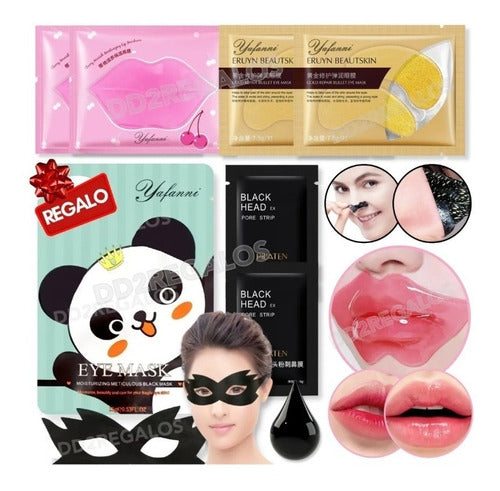 Pilaten Kit X6 Under Eye and Lip Masks - Fruit Collagen 2