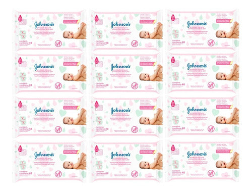 Johnson's Baby Kit X12 Toallitas Húmedas Protección Piel 48u 0