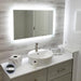 Modern Rectangular LED Bathroom Mirror 100x50cm 1