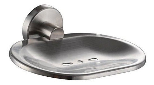 XVL Bathroom Stainless Steel Wall Mounted Soap Dish Brushed 0
