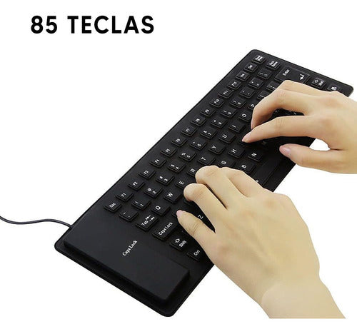 Ledstar Flexible Waterproof Wired Spanish Keyboard USB Dimm 2