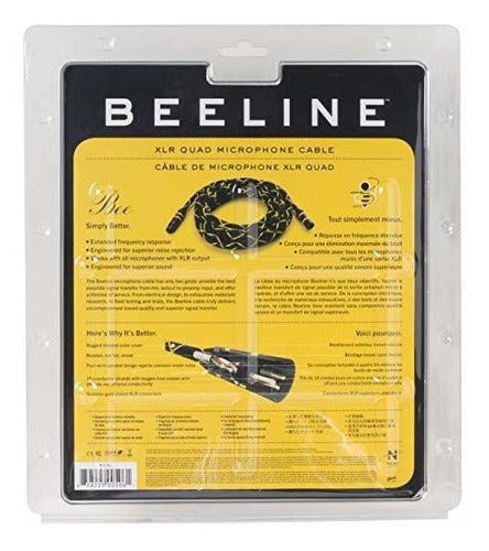 Aseado Beeline Xlr Cable De Cuatro Conductores De Microfono 2