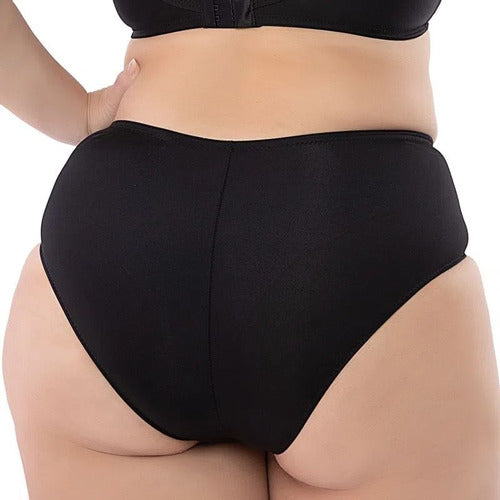 DelRio High Waist Lycra Microfiber Panty C: Black T: EG + Gift 1