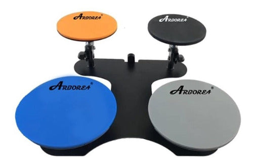 Arborea Practice Drum Set De Practica 4 Pads 0