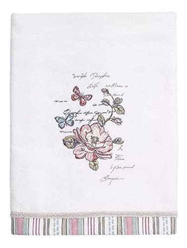 Colección Avanti Linens Butterfly Garden, Toalla De Baño Bor 0