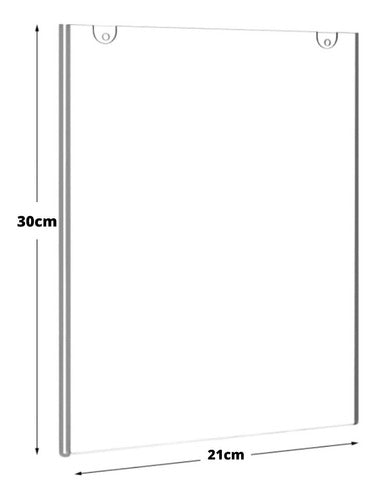 Lassershop Vertical Acrylic Holder for A4 Signs with Laser Cut 2