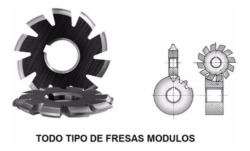 Fresa Modulo 1,25x20 Todos Los Dientes Nro5 She 2